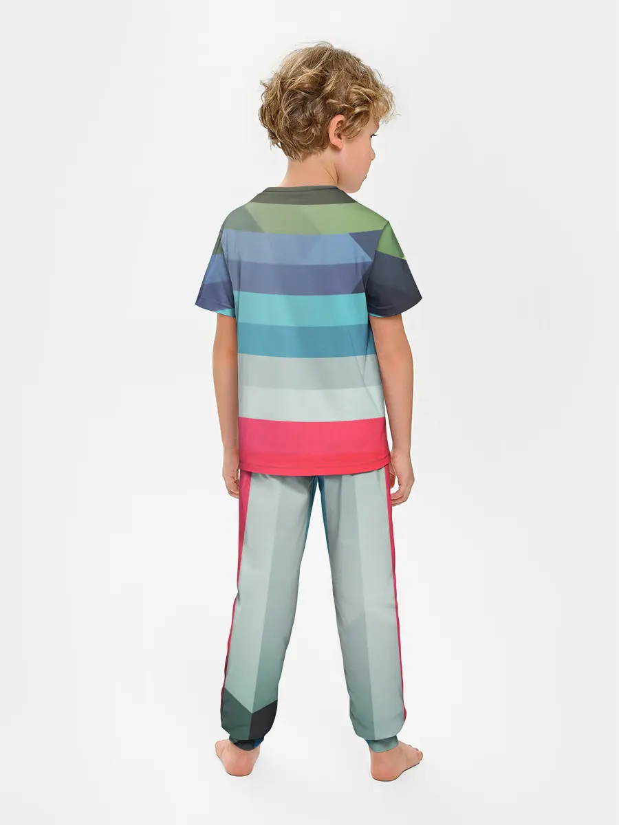 Детская пижама с брюками / ТЕКСТУРА ЛИНИИ