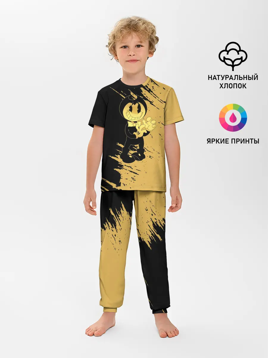 Детская пижама с брюками / Bendy And The Ink Machine