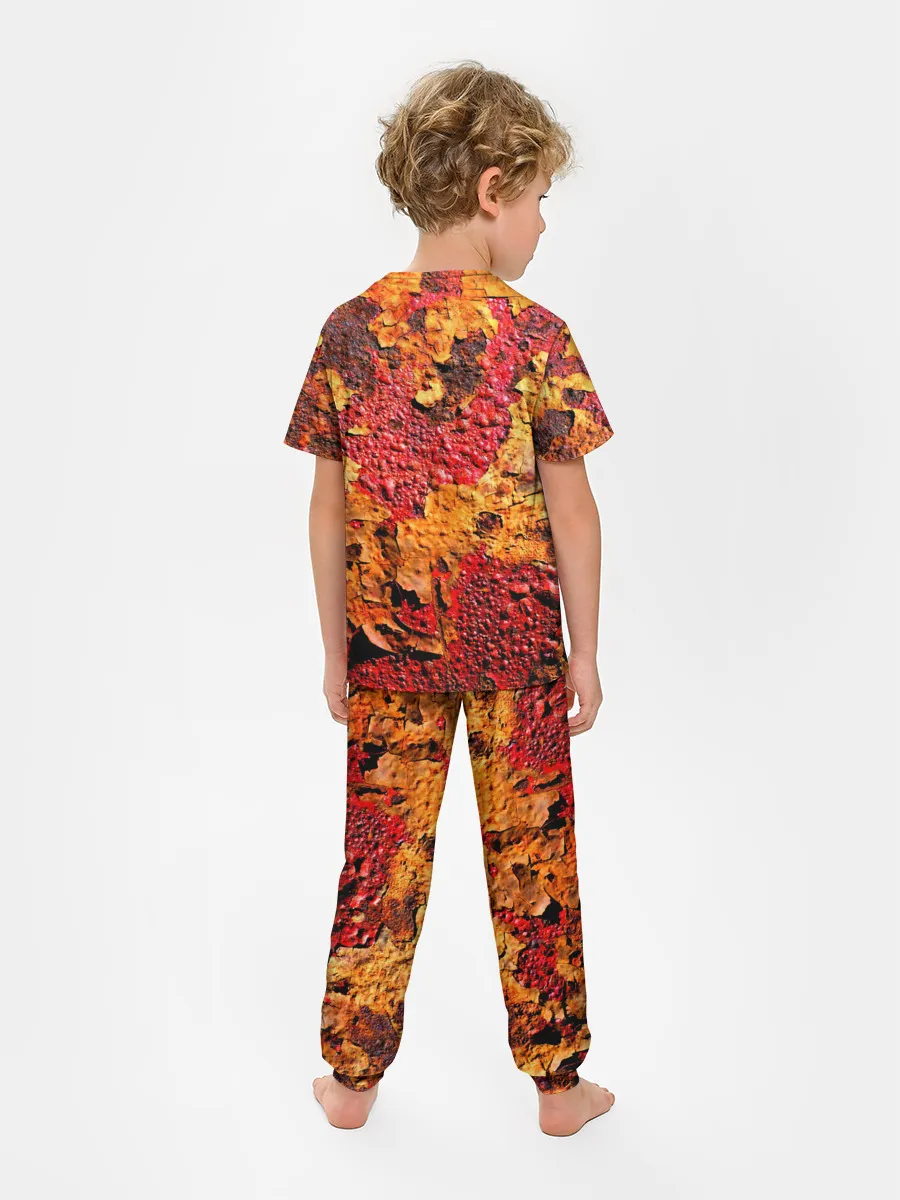 Детская пижама с брюками / Живопись коррозии металла
