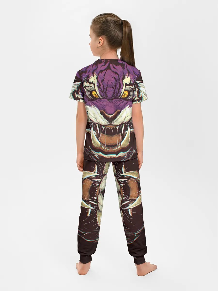 Детская пижама с брюками / Маска тигра