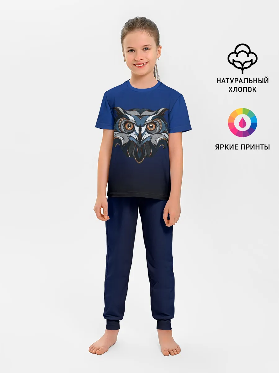 Детская пижама с брюками / Сова