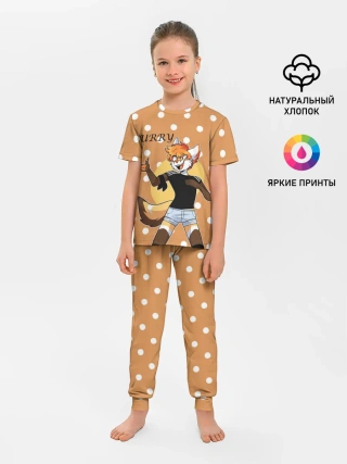 Детская пижама с брюками / Furry fox guy