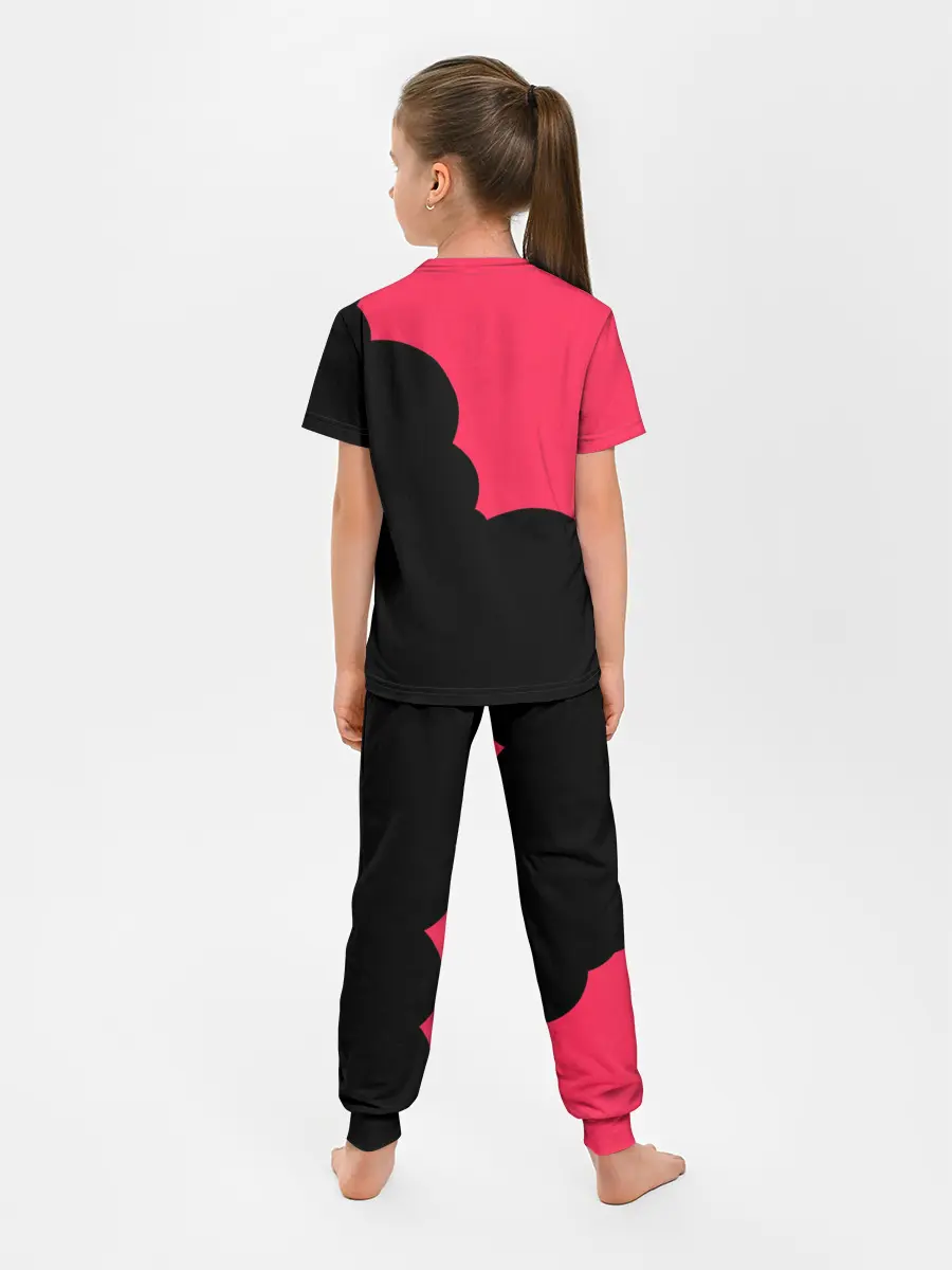 Детская пижама с брюками / Rena Black Pink