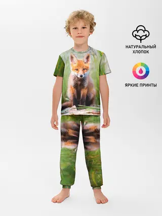 Детская пижама с брюками / Лисичка