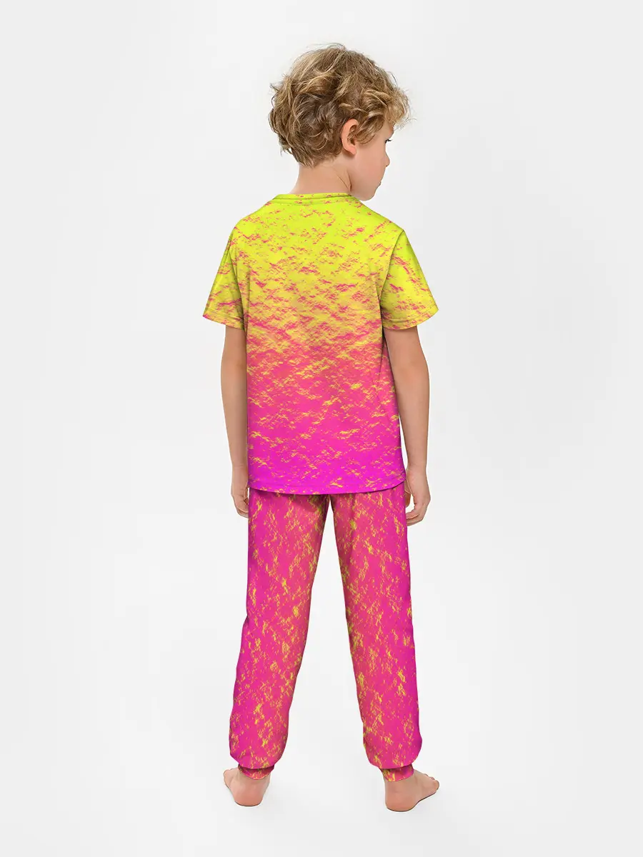 Детская пижама с брюками / Яркий закат