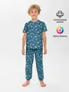 Детская пижама с брюками / Снежинки