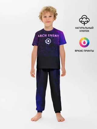 Детская пижама с брюками / Arch Enemy. Neon logo