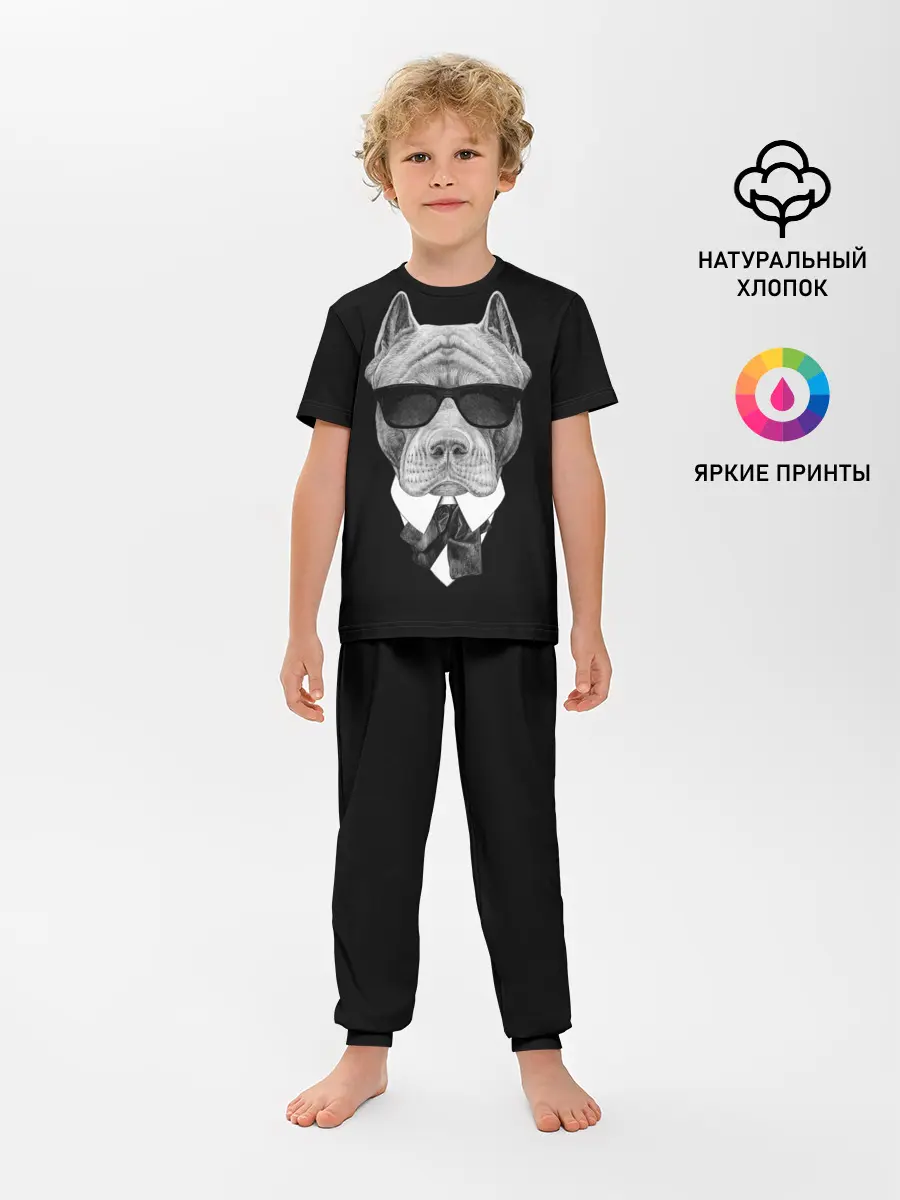 Детская пижама с брюками / Питбуль