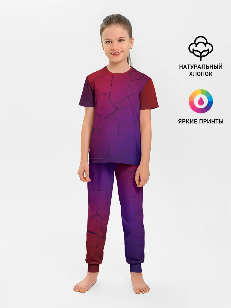 Детская пижама с брюками / Трещины
