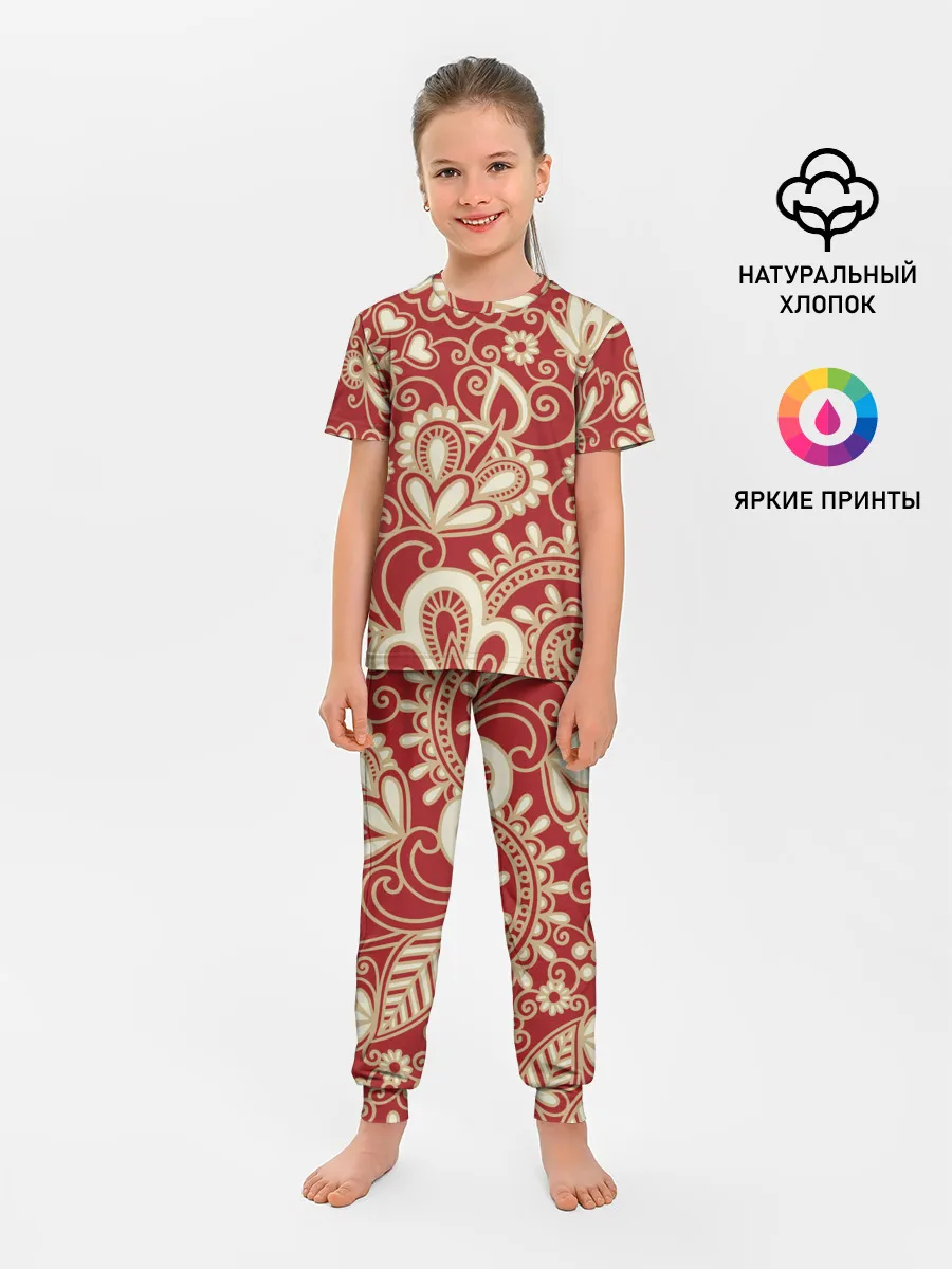 Детская пижама с брюками / КрасиВая ХохЛома