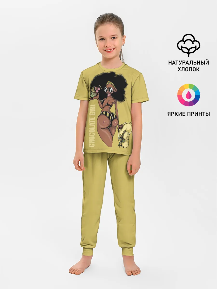 Детская пижама с брюками / Chocolate girl