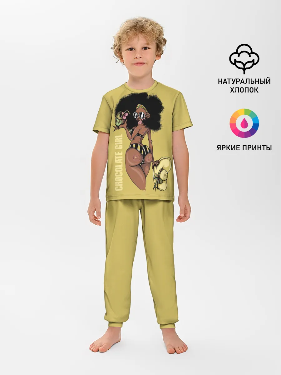 Детская пижама с брюками / Chocolate girl