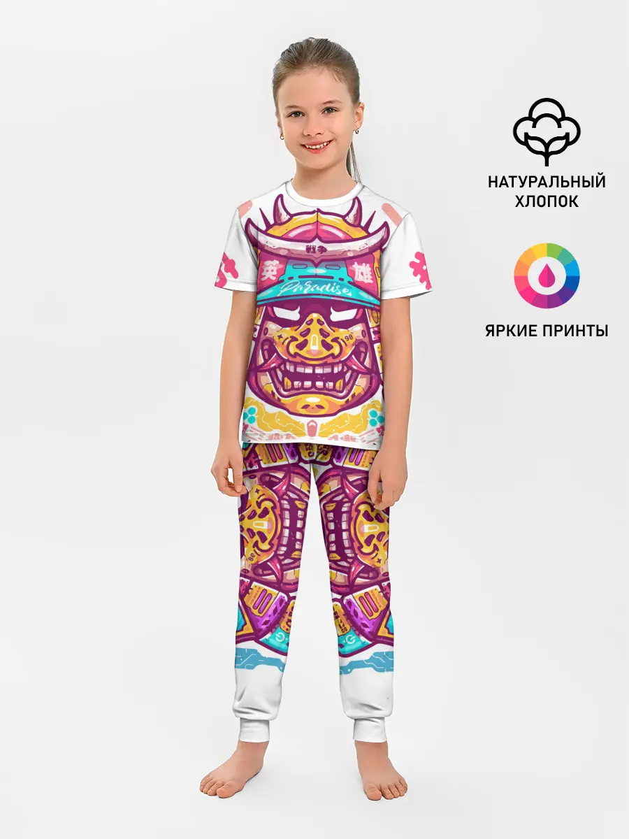 Детская пижама с брюками / Светлый самурай