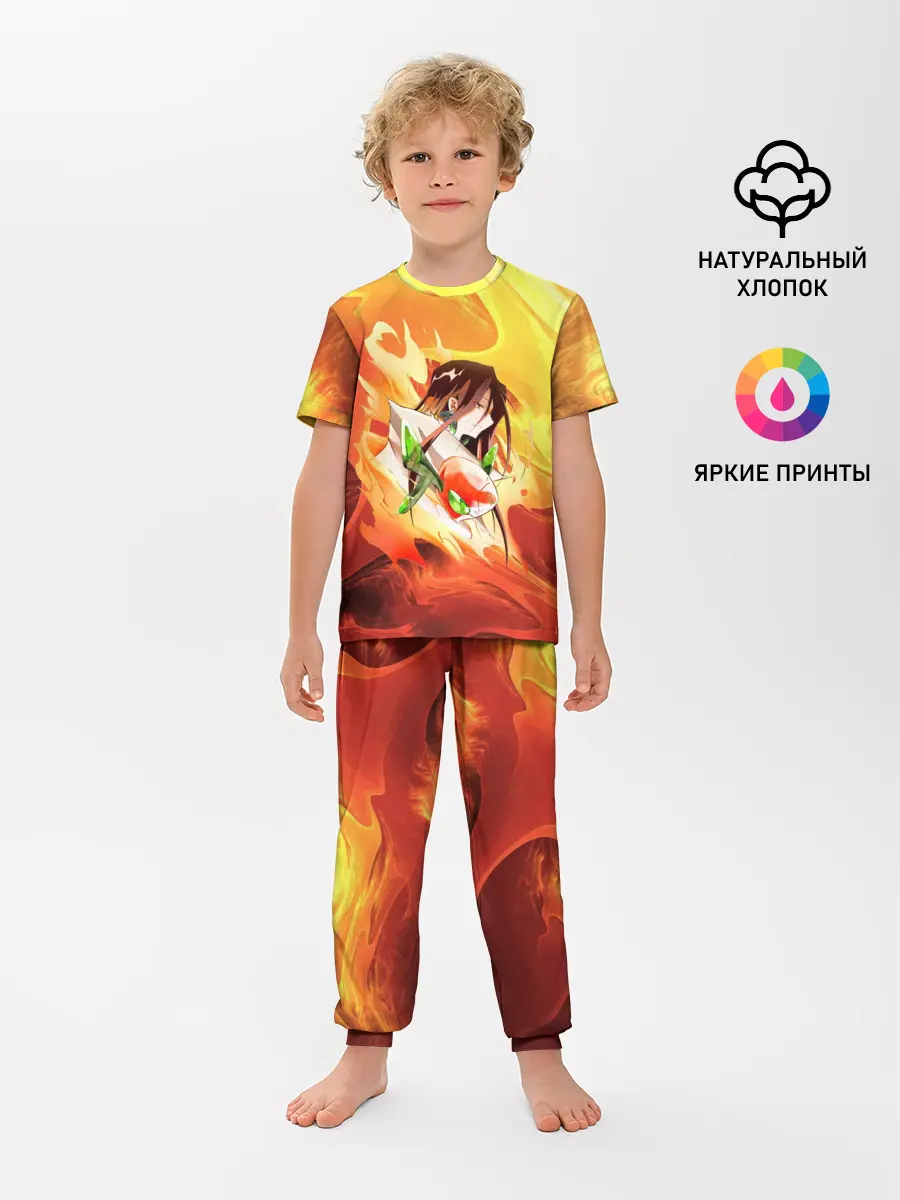 Детская пижама с брюками / Шаман Кинг | Хао | Зик