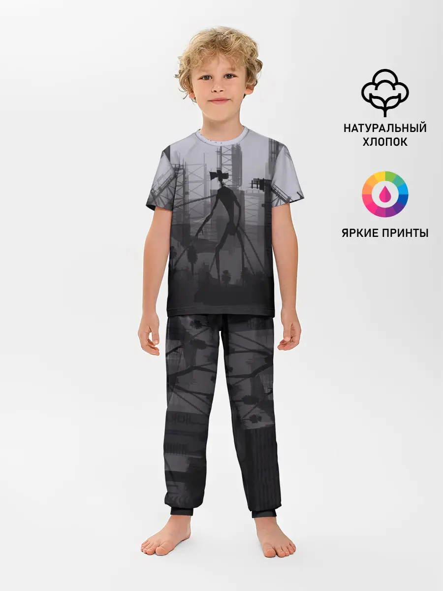 Детская пижама с брюками / СИРЕНОГОЛОВЫЙ В ЦЕПЯХ