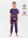 Детская пижама с брюками / Космический пейзаж