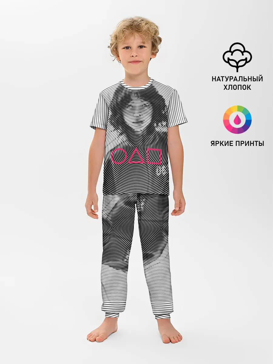 Детская пижама с брюками / Игра в кальмара: игрок 067