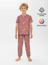 Детская пижама с брюками / Красочная иллюзия вращения