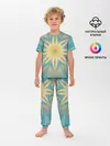 Детская пижама с брюками / Летнее солнце. Абстракция.