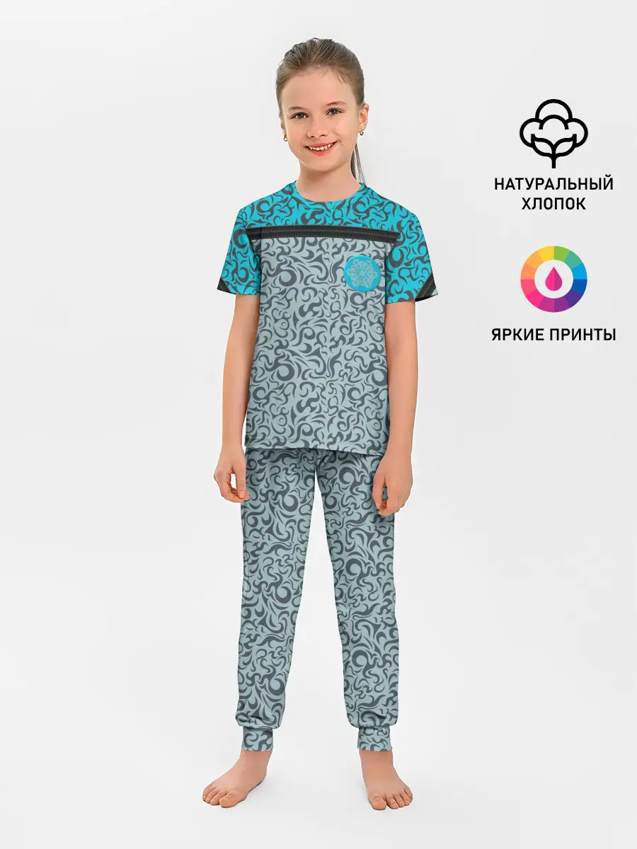 Детская пижама с брюками / Снежный вихрь
