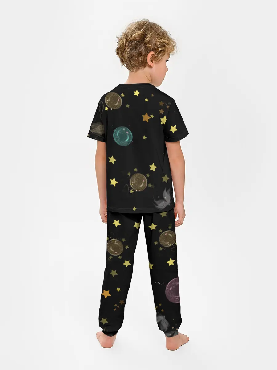 Детская пижама с брюками / Эльфийка и звезды