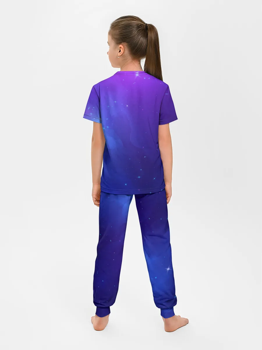 Детская пижама с брюками / Retrowave Neon Horse