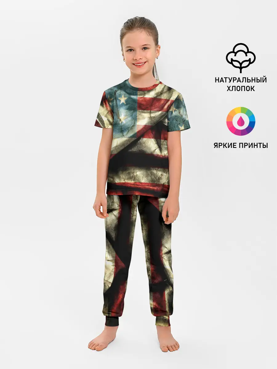 Детская пижама с брюками / USA 3D