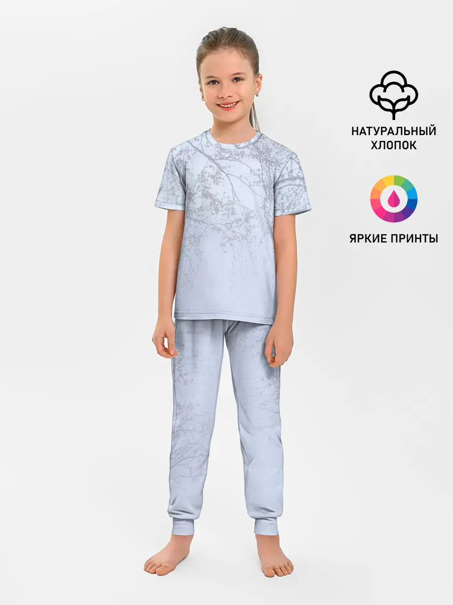 Детская пижама с брюками / Ветки