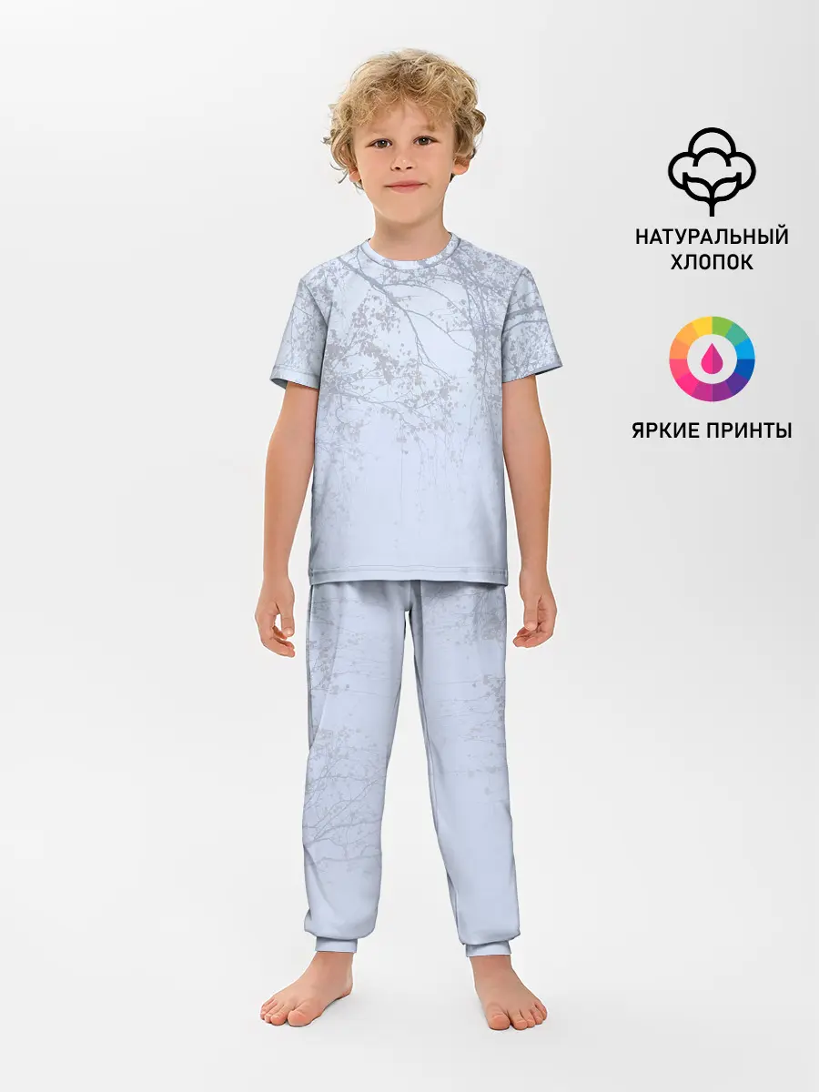 Детская пижама с брюками / Ветки