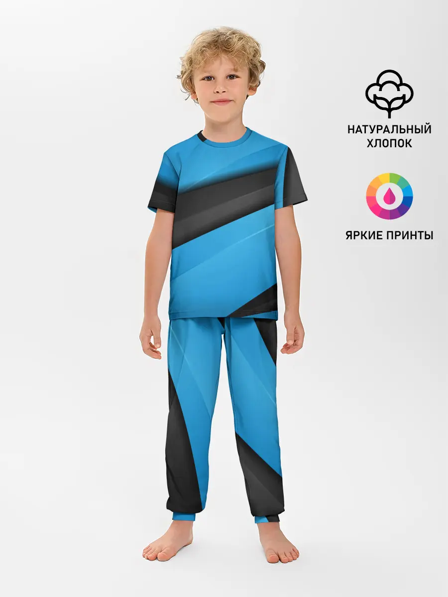 Детская пижама с брюками / Blue Sport Style