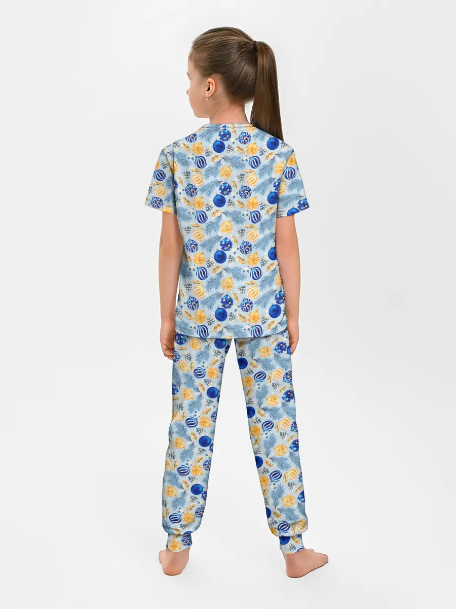 Детская пижама с брюками / Новогодние Украшения