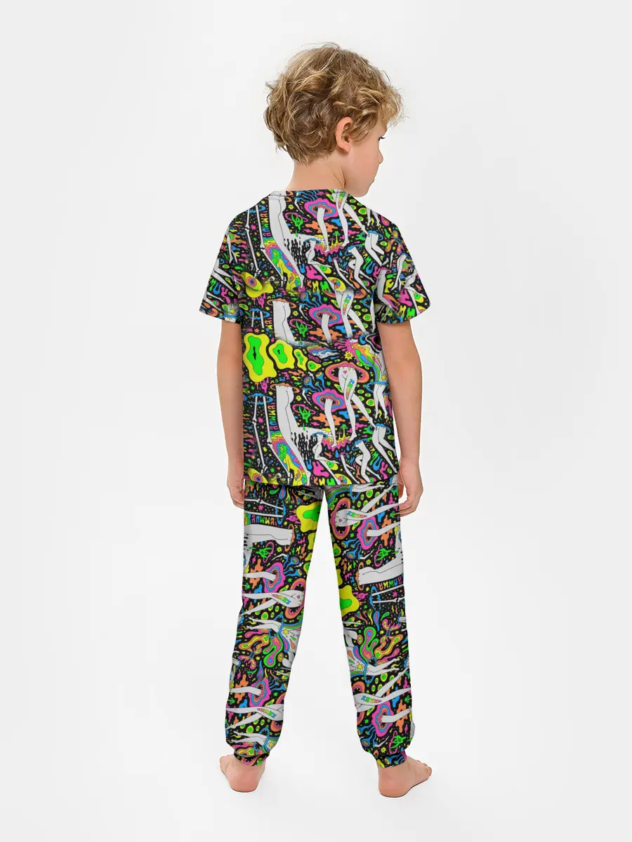 Детская пижама с брюками / Психоделика / Абстракция