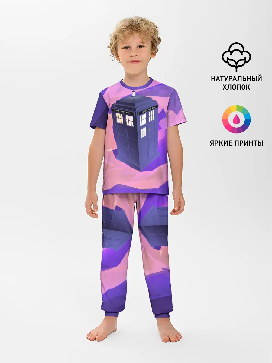 Детская пижама с брюками / CRAZY TARDIS