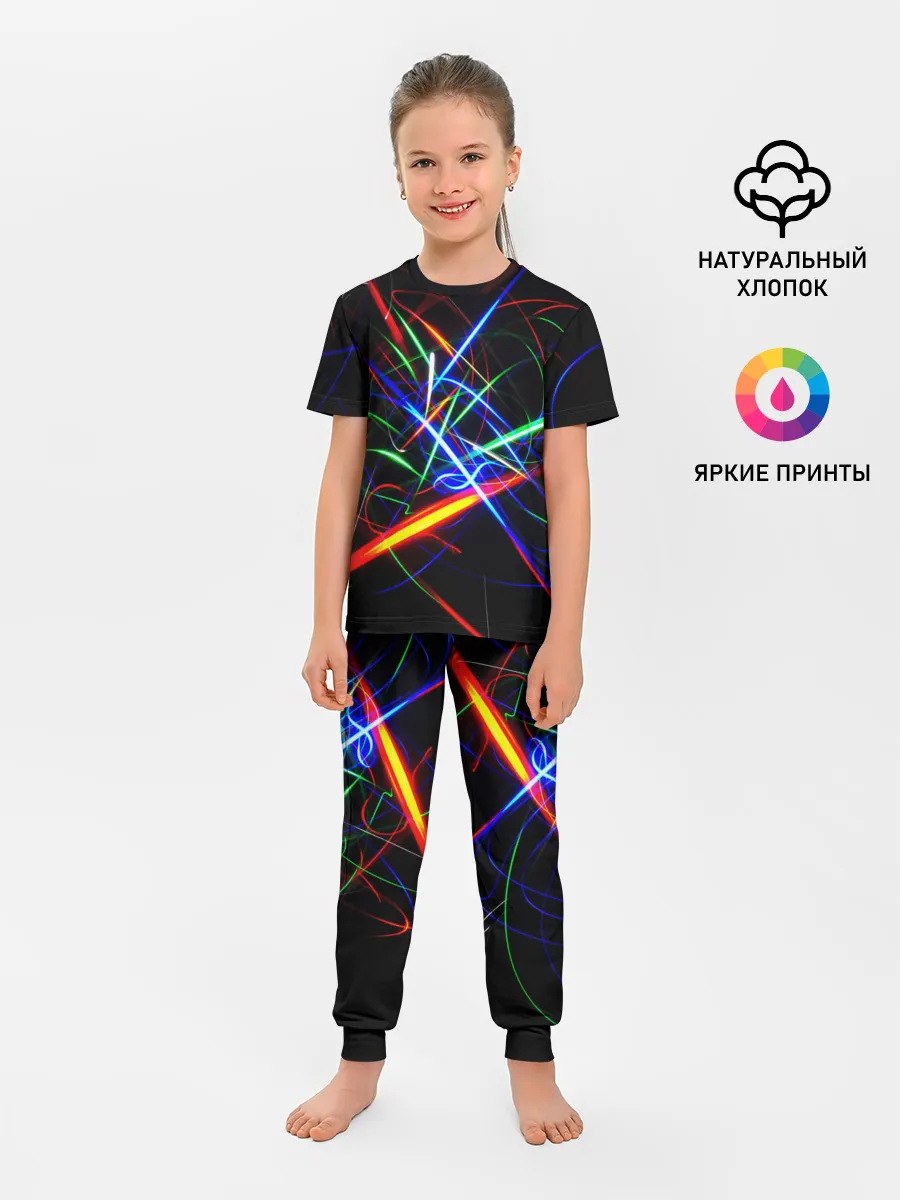 Детская пижама с брюками / ФРАКТАЛЬНЫЕ ИСКРЫ