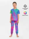 Детская пижама с брюками / НЕОНОВАЯ ПАЛИТРА