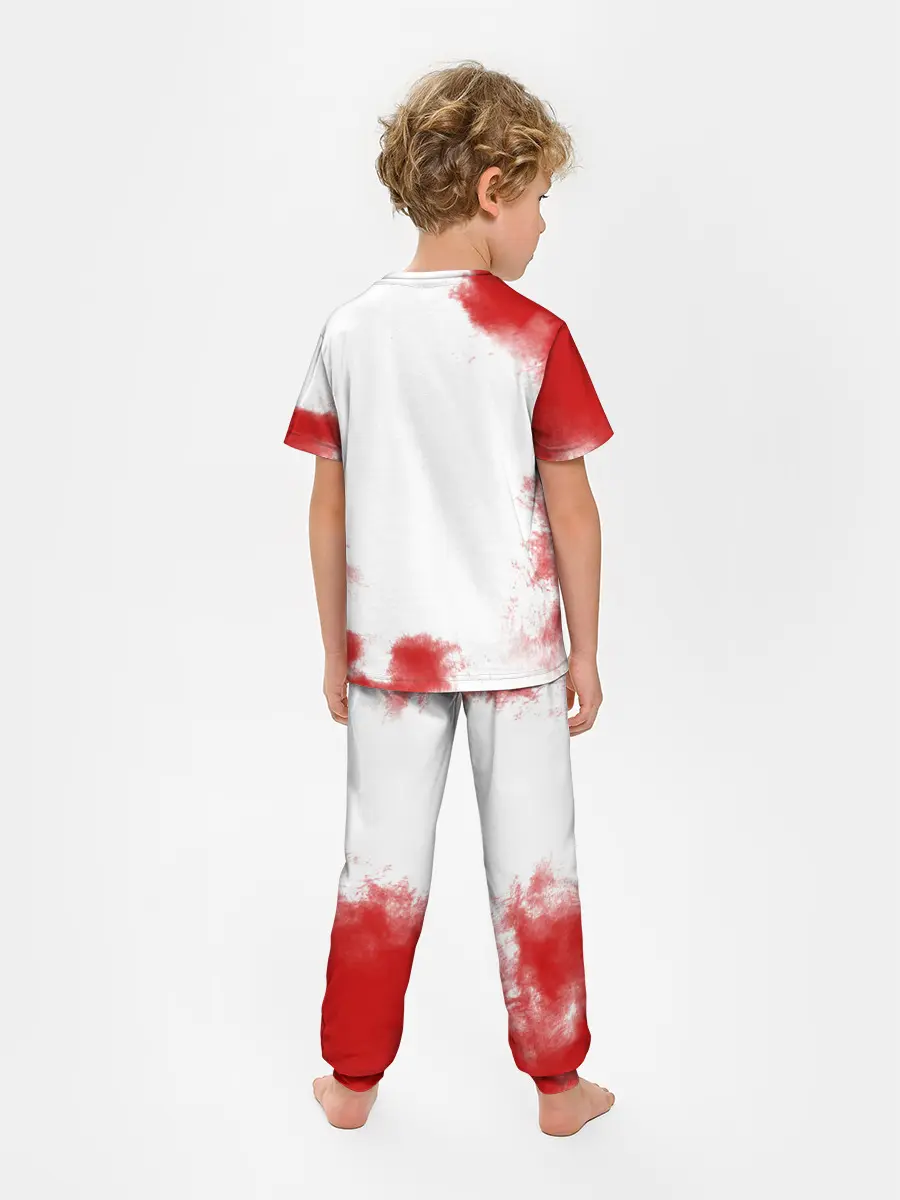 Детская пижама с брюками / Джоджо герои красный дым