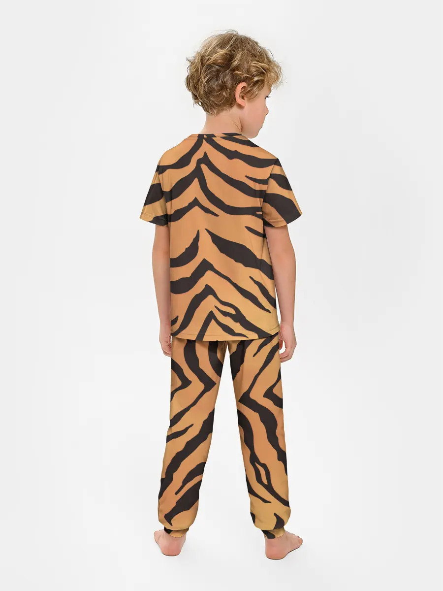 Детская пижама с брюками / Тигриный камуфляж