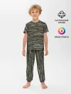 Детская пижама с брюками / Именной камуфляж. Александр
