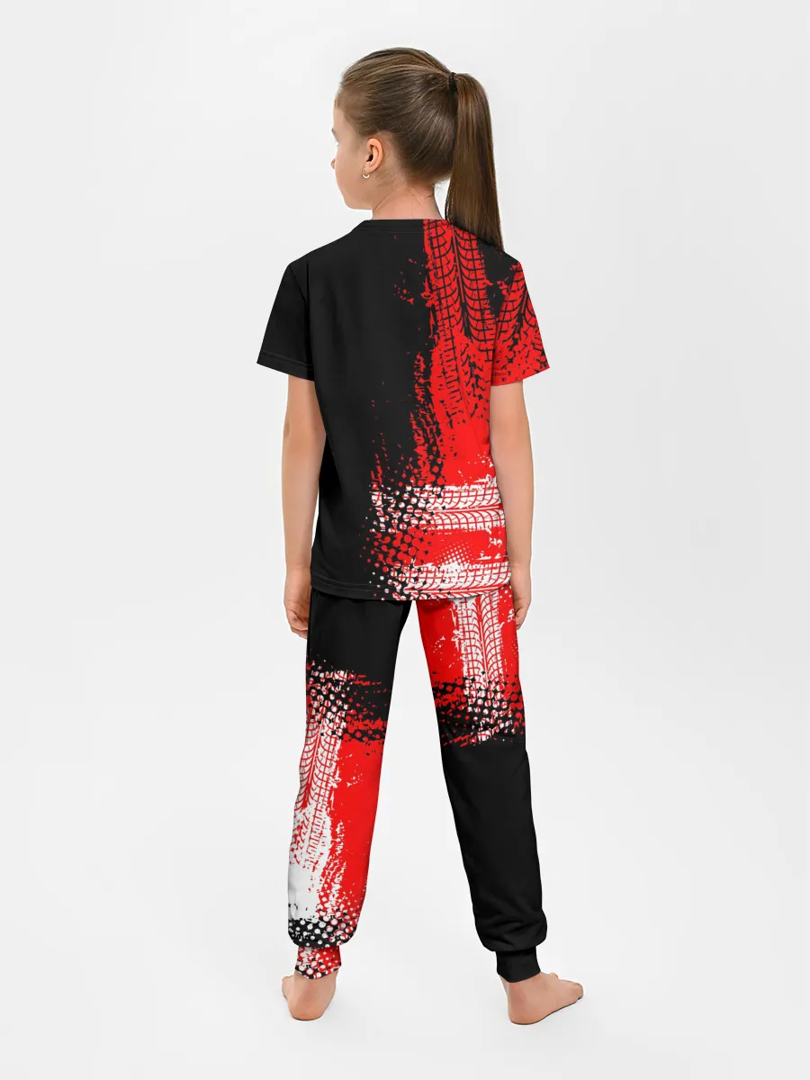 Детская пижама с брюками / Тойота Тундра следы шин