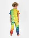 Детская пижама с брюками / разноцветный акварель градиент