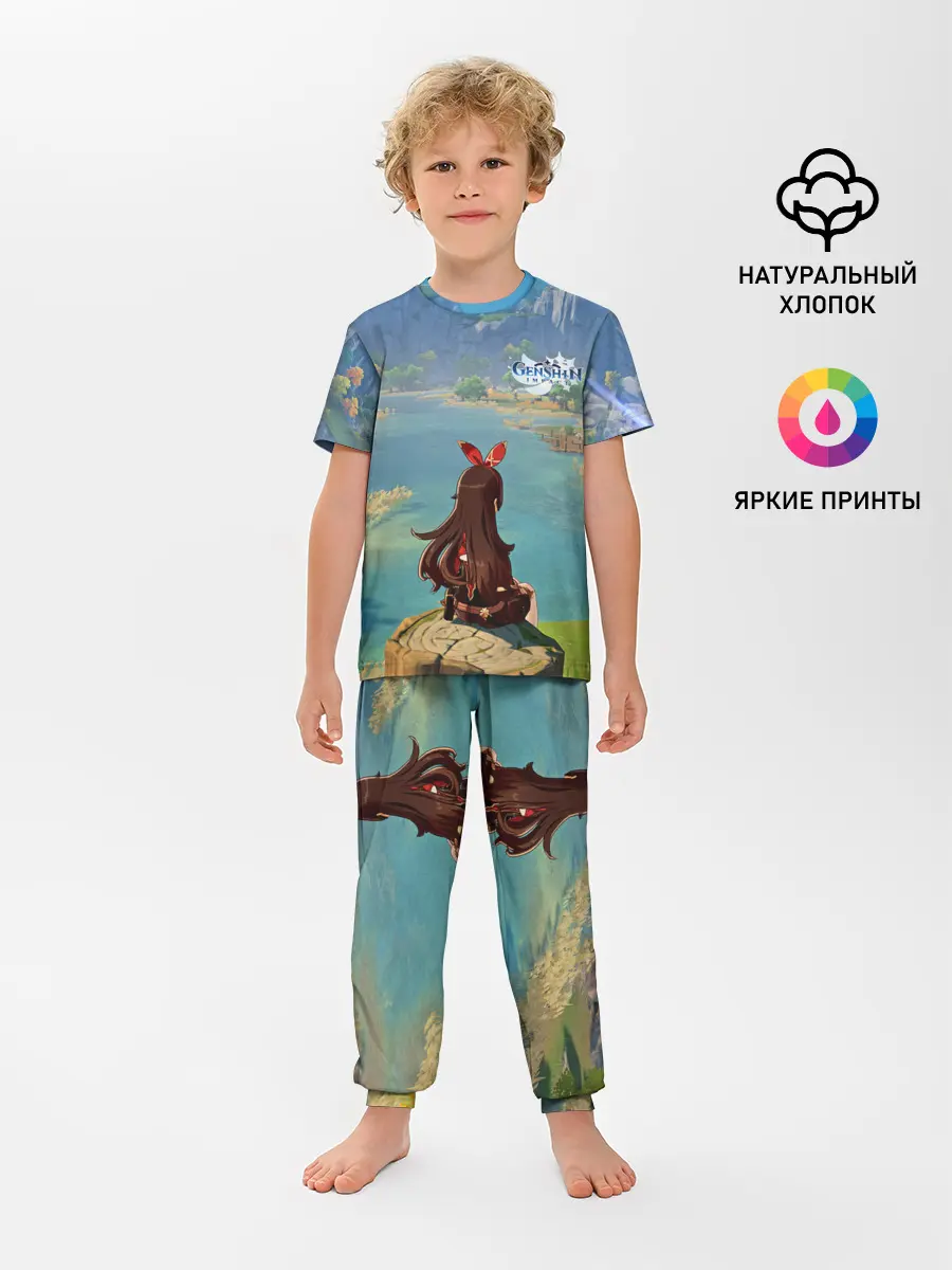 Детская пижама с брюками / Genshin Impact