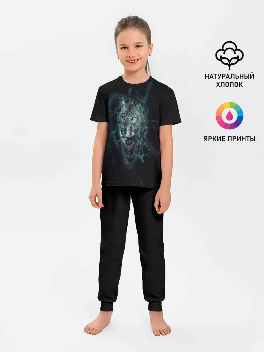 Детская пижама с брюками / ВОЛК