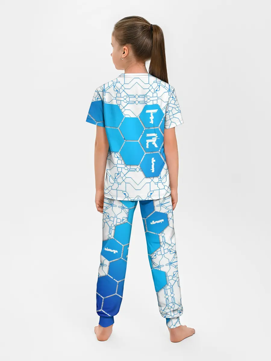 Детская пижама с брюками / Плыви, Крути, Беги