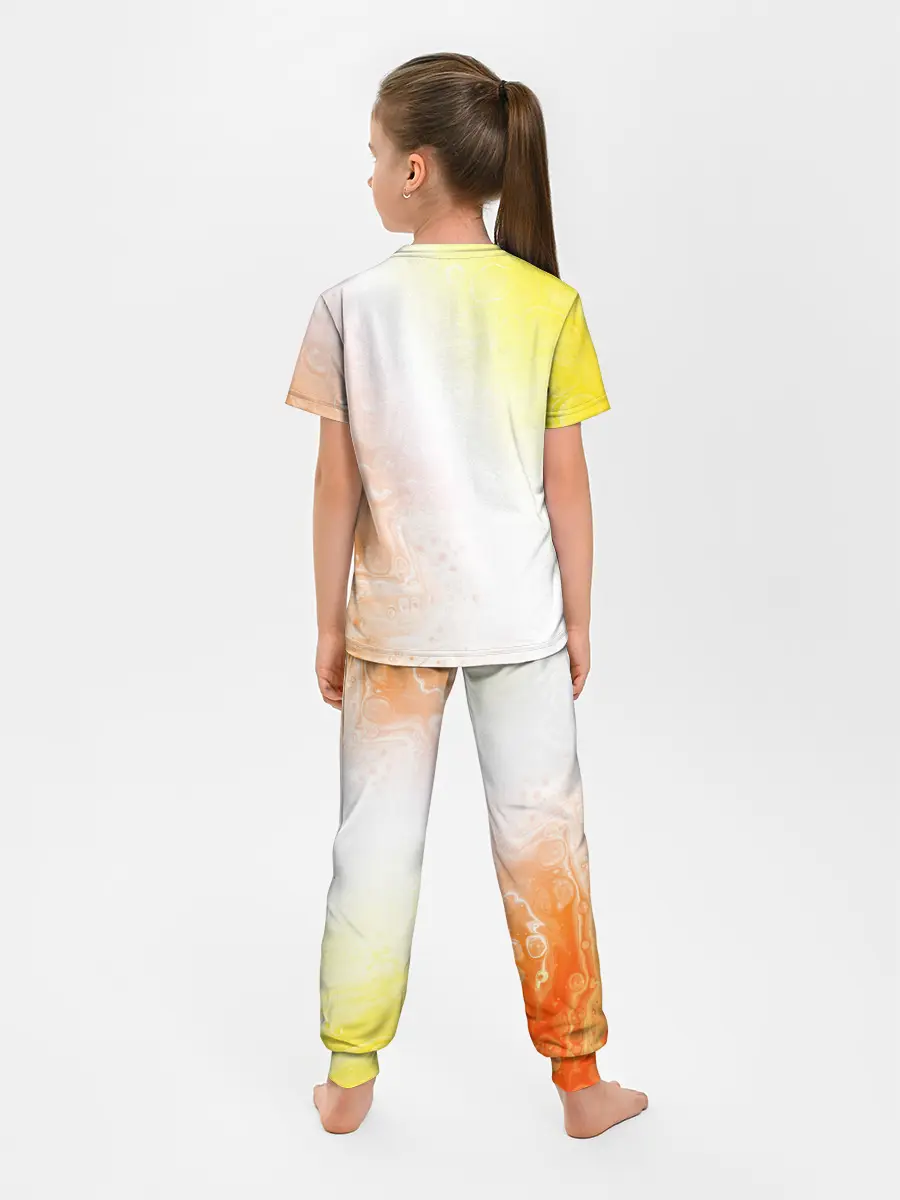 Детская пижама с брюками / Поп Ит - Кружок - Разводы