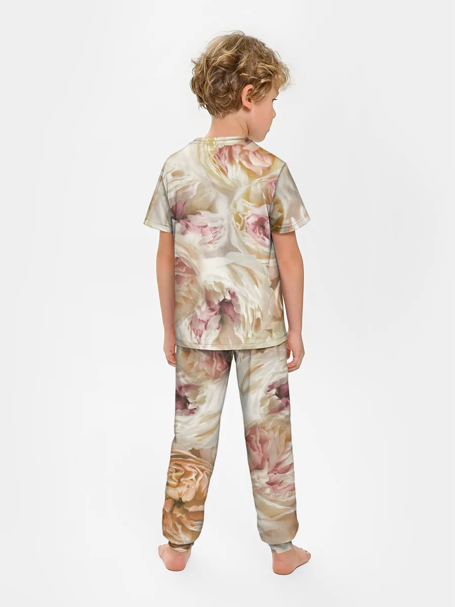 Детская пижама с брюками / Нежные Пионы