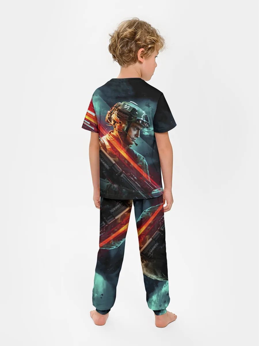 Детская пижама с брюками / Battlefield 2042 game art
