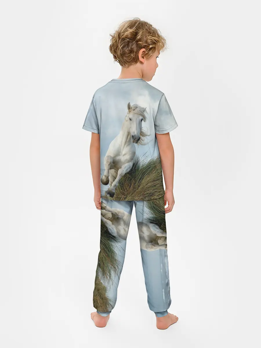 Детская пижама с брюками / Лошадь