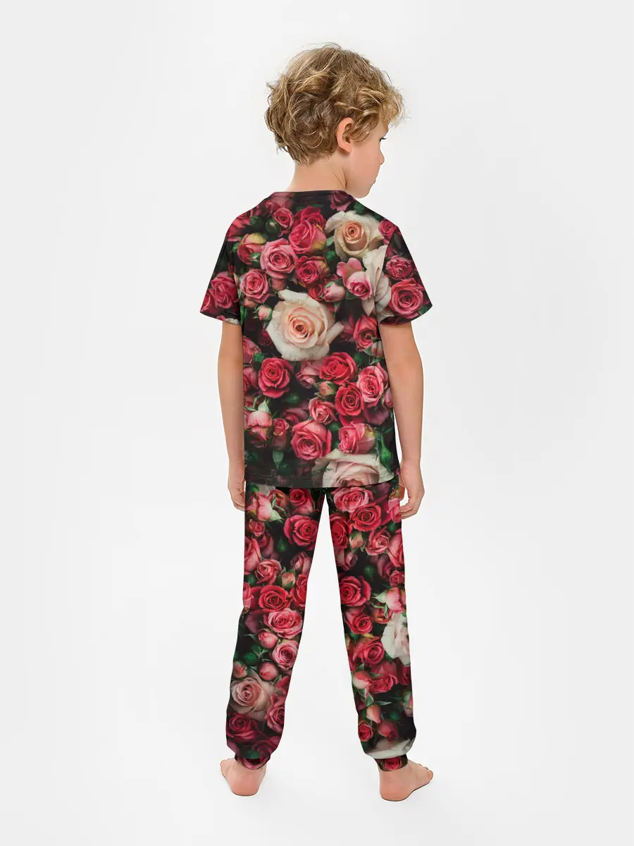 Детская пижама с брюками / ROSE NEON | РОЗЫ НЕОН