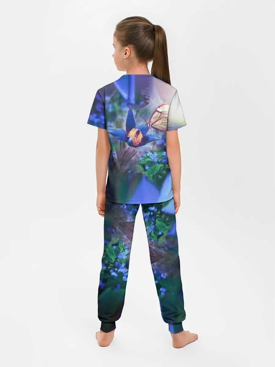 Детская пижама с брюками / Бабочка
