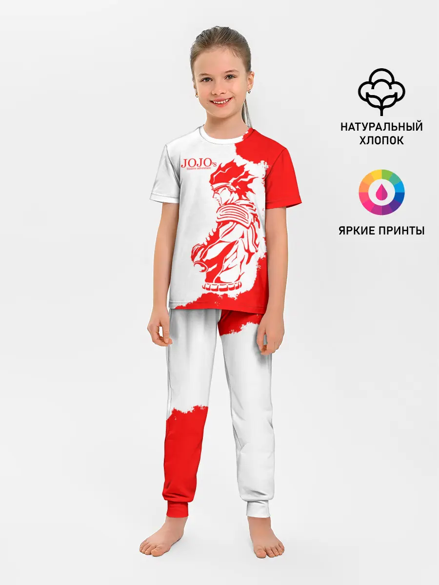 Детская пижама с брюками / Хамон красный